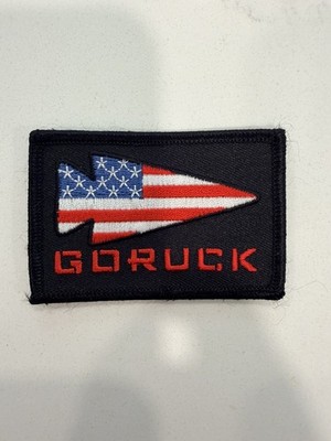 GORUCK Morale Patch American Flag Arrow - Black/Red/White/Blue