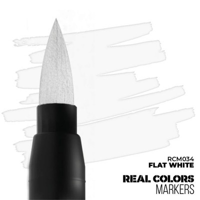 AK Interactive RCM034 Real Colors Markers Flat White