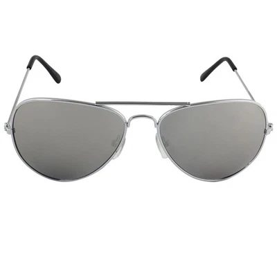 Lunettes de soleil aviateur Lunettes de soleil L argenté miroir - Photo 1/4