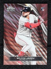 2024 Topps Chrome Black Rose Gold Wave Refractor 4/15 Wilyer Abreu #23 1v3