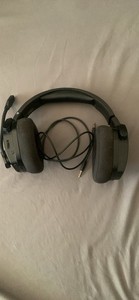 GA628 Over-Ear Wired Headset w/ Boom Mic, 3.5mm Jack, Black Headband