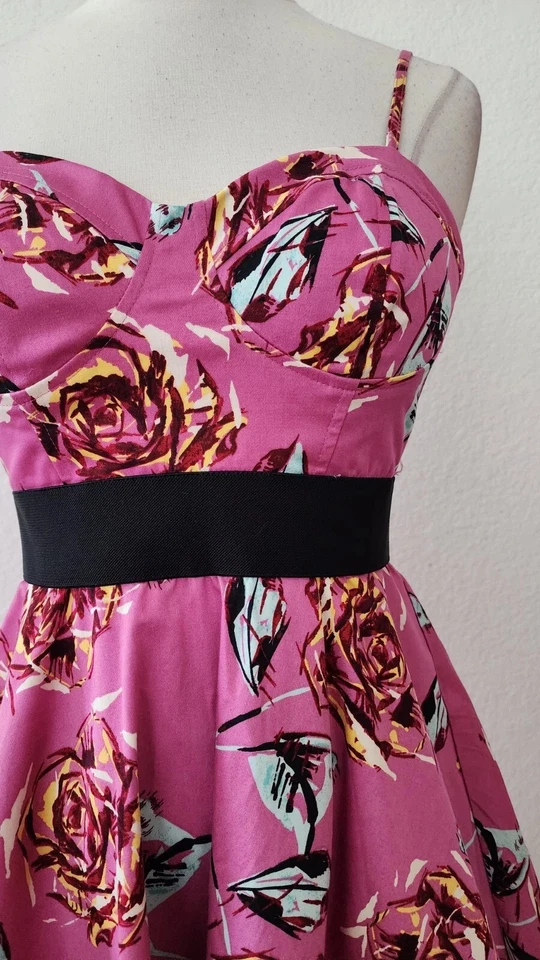 Anthropologie Dress New Size Small XS Pink Floral Ruffles Coquette Formal Prom - Image 4 of 4