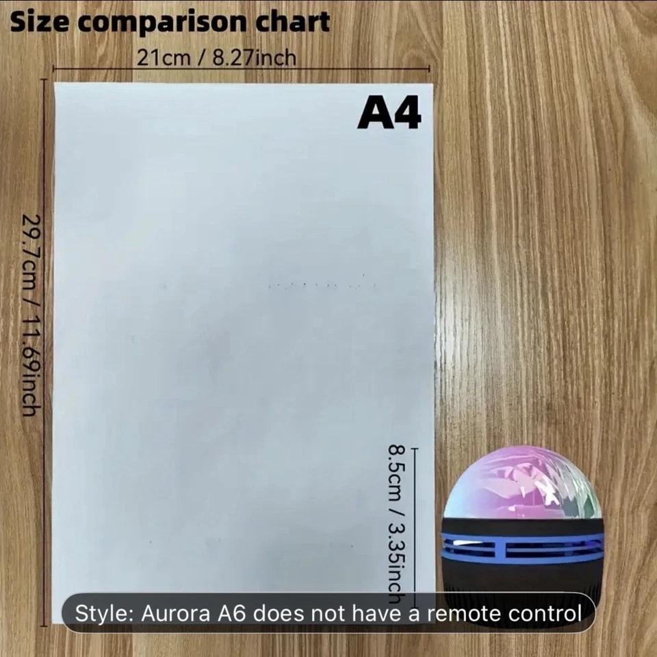 Rotating LED Aurora Magic Ball Projection Night Light | Home RGB Ambient Ceiling - Image 2 of 4