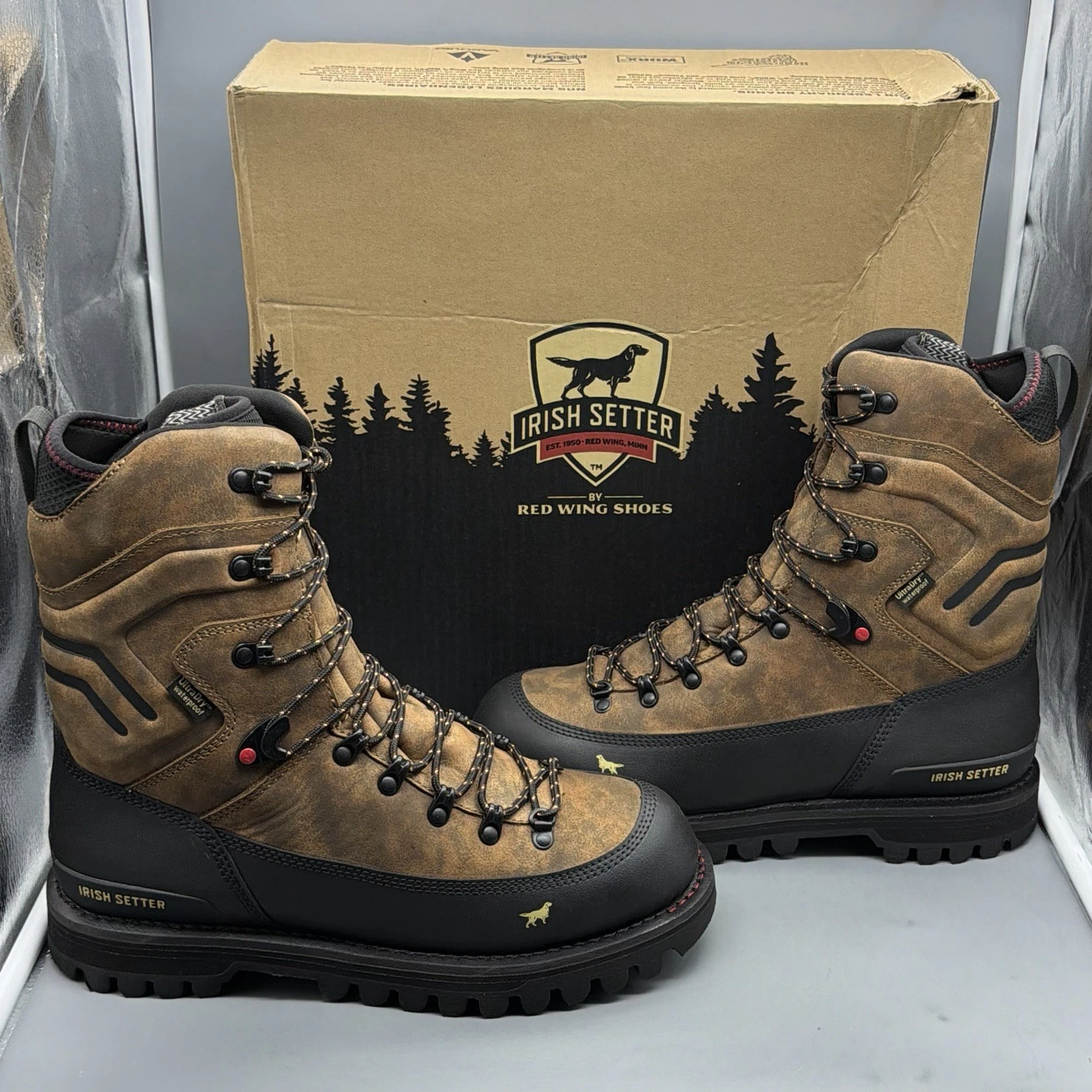Irish Setter Red Wing Elk Tracker XD Mens 10.5 Waterproof Outdoor Hunting Boots