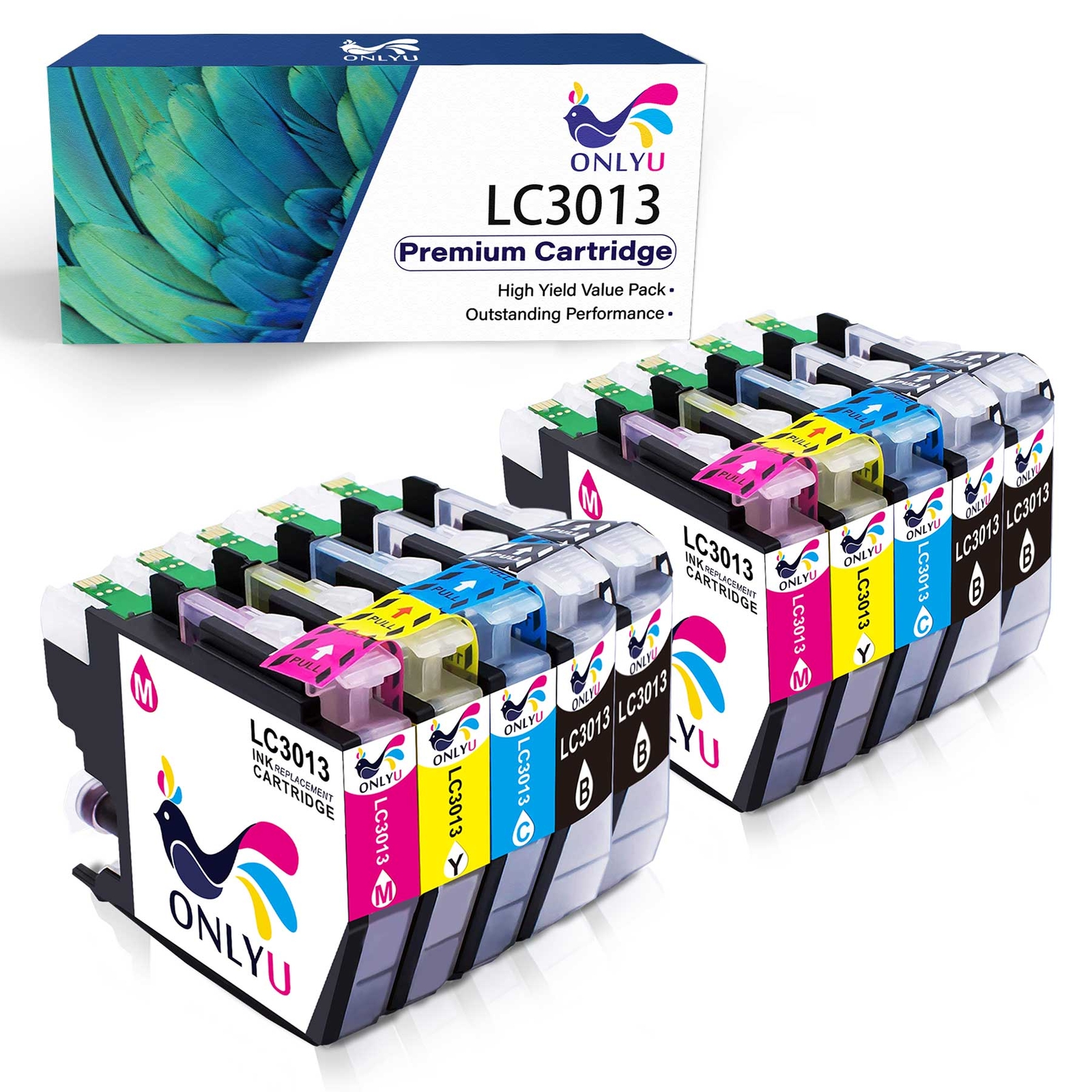 10PK Ink Cartridge for Brother LC3013 LC3011 MFC-J491DW MFC-J497DW MFC-J690DW