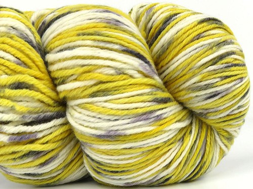 3-Skein Lot Hand Dyed Cashmere Yarn Light 3x100g/225m Yellow Grey White - Picture 2 of 4