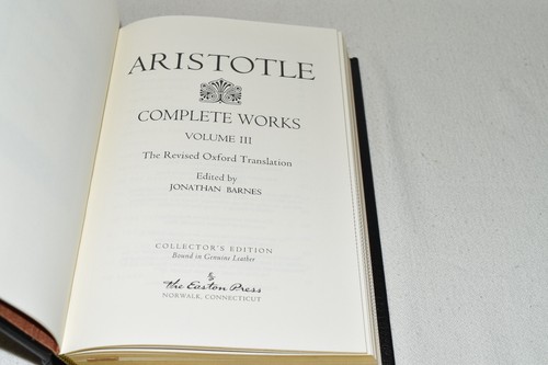 Easton Press 9V GREEK CLASSICS Aristotle 5V Plato 4V Complete Works LEATHER FINE - Picture 18 of 22
