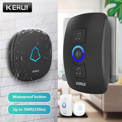 Wireless Door Bells Waterproof Long Range Plug in Home Cordless Doorbell 32Chime - Picture 2 of 15