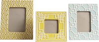 Mercer41™ 3 Piece Geometric Ceramic Picture Frame Set on sale Mercer41™ 3 Piece Geometric Ceramic Picture Frame Set on sale