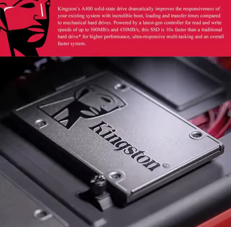 Kingston SSD A400 1TB 960GB 480GB 240GB SATA III 2.5" Solid State Drive PC NEW - Image 3 of 4