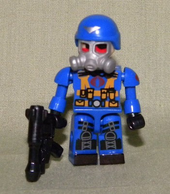 Cobra Trooper Gas Mask Mini Figure Loose From Kre O Gi Joe