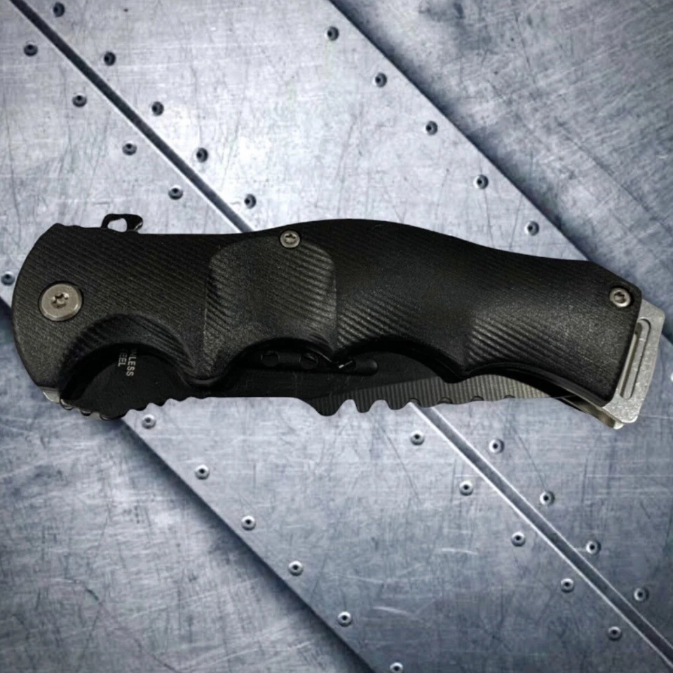 Faca de bolso dobrável lâmina aberta assistida por mola tática CSGO 8,5” faca de caça - Imagem 3 de 4