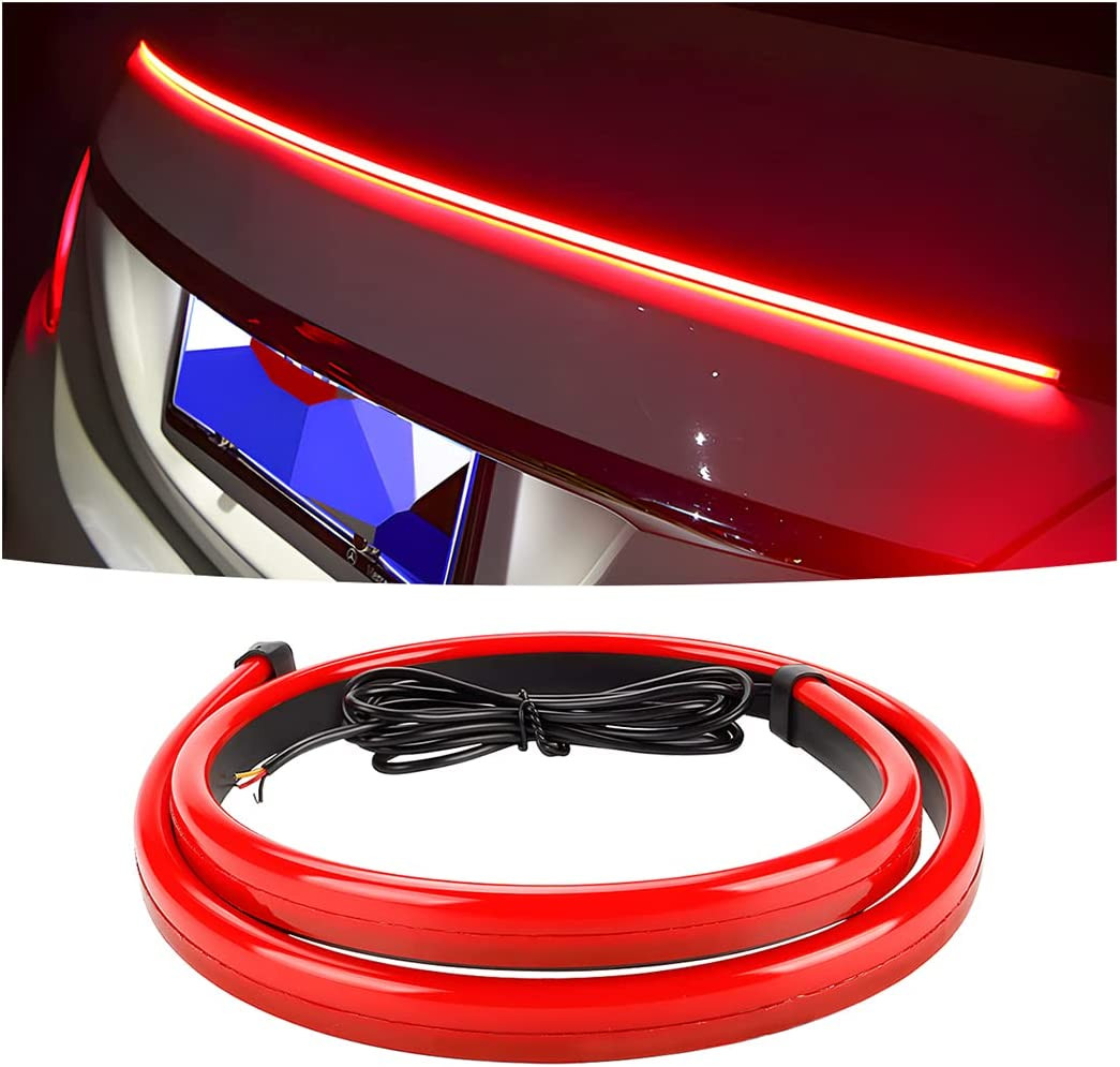 Car LED Brake LED Strip Light 39Inch Universal Red Third Car Brake Light Strip