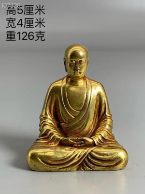 Collection Pure Copper Gold Plated Genuine Gold Buddha statue