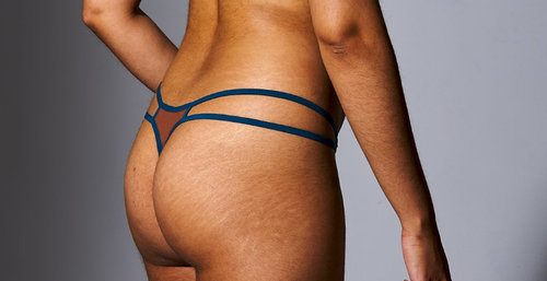 NEW Thistle and Spire Thong Womens 3XL Emerald Green/Butterscotch Brooklyn Haze - Picture 2 of 6