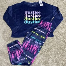 JUSTICE Girls Pajama Two Piece Sleep Set 8