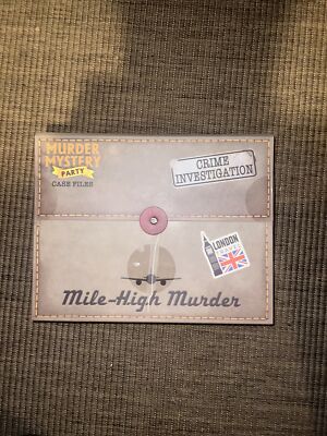 Murder Mystery Party Case Files: Mile High Murde Unsolved Mystery Detective Game