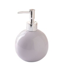 Ceramic Soap Dispenser With Silver Pump Refillable Liquid Hand Soap Leakproof UK