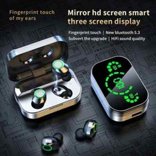 YD03 Wireless Bluetooth Headset TWS Large Screen Smart Digital Display In Ear Br