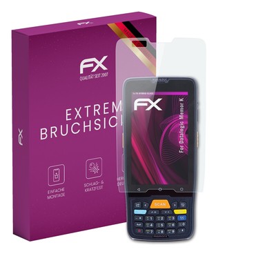 atFoliX Glasfolie für Datalogic Memor K Displayfolie 9H Schutzpanzer