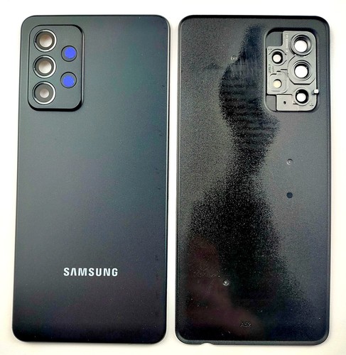 Coque vitre arrière cache batterie + adhésif + lentille pour Samsung Galaxy A52 - Photo 2 sur 6