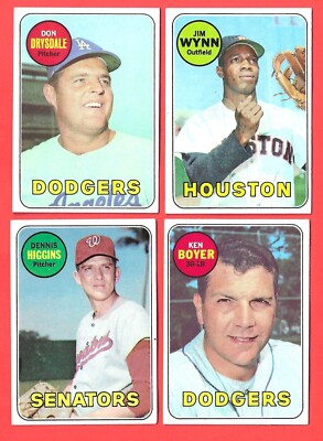 1969 Topps baseball - mid-range condition or better - You Pick 'Em