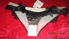 Image of ANN SUMMERS SHELL/BLACK BRIEFS "BOUDOIR BELLE" SIZE 10 NWT