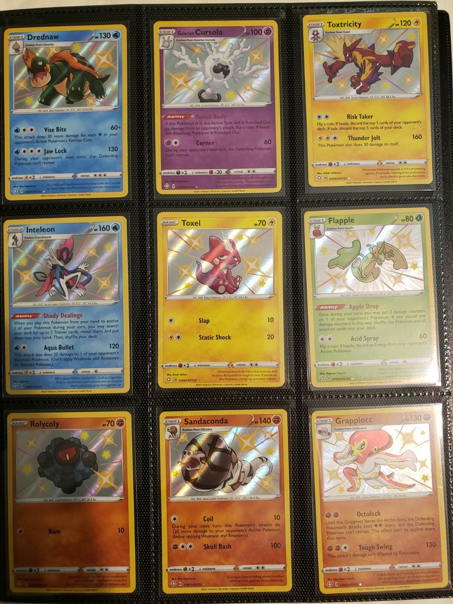 ポケモンカード　All Shiny Cards 1000枚 まとめ売り Shining Fates Pokemon Shiny Cards All are NM/M Lots to Pick