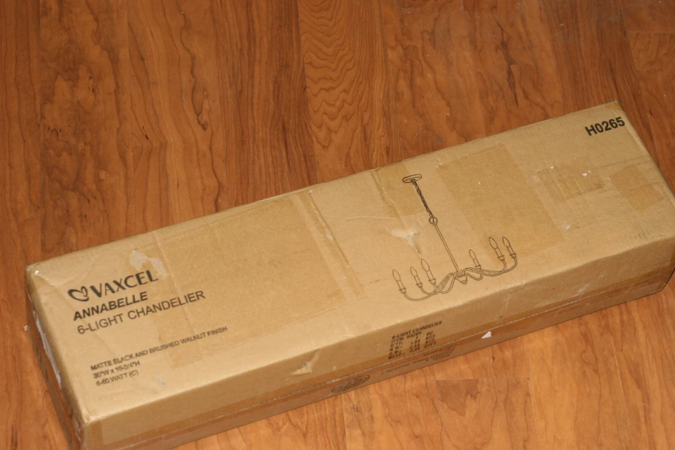 NUEVO Vaxcel H0265 Annabelle - Lámpara de araña de 6 luces estilo granja - 18,75 pulgadas Foto 2 de 4