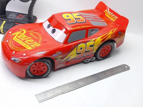 Disney Pixar Cars Lightning McQueen RC Radio Control Car Large Car - Picture 3 of 12