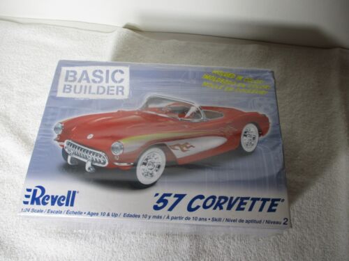 Revell '57 Corvette Modellbausatz Basic Builder American V-8 Classic Car 1:24 SEALED