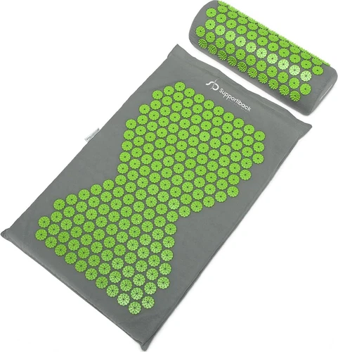 WINNER Acupressure Mat and Pillow Set with Bag - Targets Pressure Points to R...