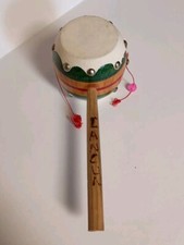 Vintage Mexican Spinning Drum Monkey Drum Toy