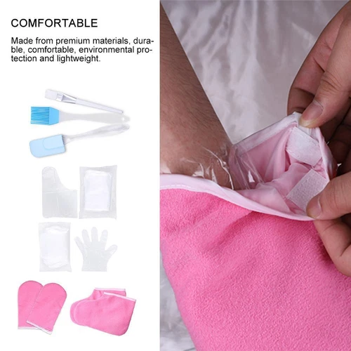 Juego de cera de parafina hidratante guantes para el cuidado de manos pies parafina Wa SLS UK - Imagen 10 de 10