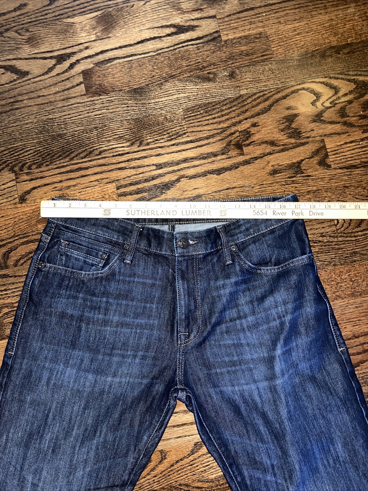 Mavi Jeans Men 34 x 30.5 Dark Blue Denim Zach Straight Leg Mid Rise - View 5