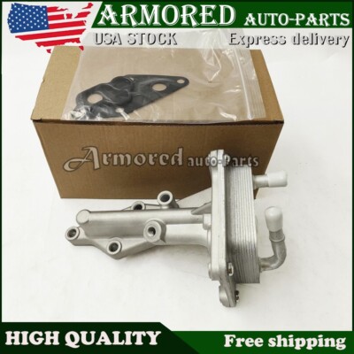 New Engine Oil Cooler W/Gasket for 08-15 Nissan Rogue Renault Koleos 21300-JG36A