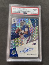 Jake Fromm 2020 Panini Mosaic #RA42 Rookie Autographs Prizm PSA 9 RC Bills Auto