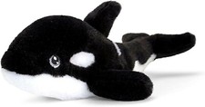 Orca Killer Whale Plush Toy - 100% Recycled Eco Soft Teddy - Keel Keeleco