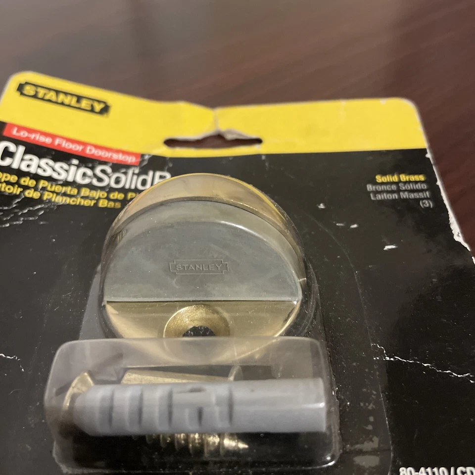 Stanley 80-4110 Low-Rise Dome Floor Mount Doorstop Solid Brass - Image 2 of 4