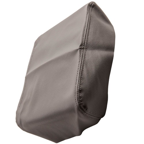 Gray Leather Center&Front Console Armrest Lid Cover fits for Toyota Tacoma 05-15 - Imagen 9 de 11