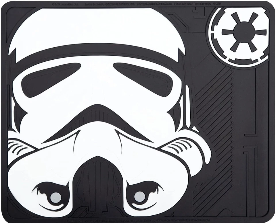 6pc Star Wars Storm Trooper Car Truck Rubber Floor Mats & License Plate Frames Foto 4 de 4