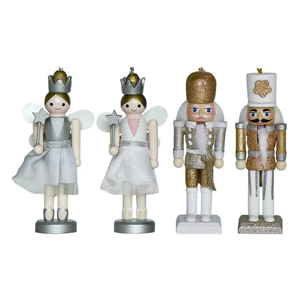 wooden nutcracker figure Decorative Wooden Xmas Party Decorations