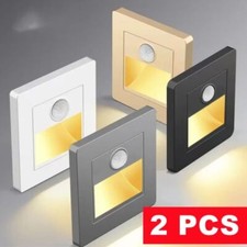 Modern Recessed Led Wall Light PIR Motion Sensor Stair Case Light Lighting UK