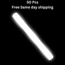 50 Foam Light Up LED Foam Sticks - 16" Reusable 3 Mode Glow Sticks for Wedding