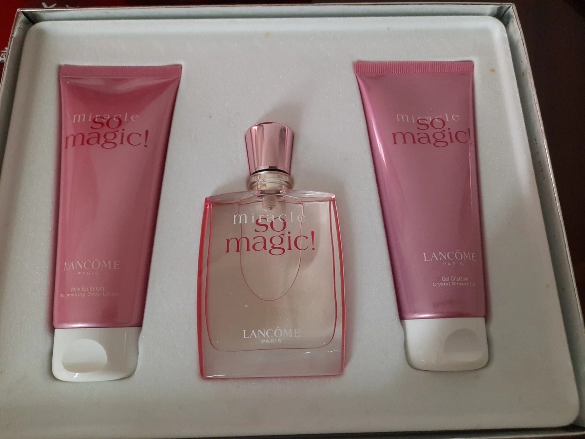 LANCOME SO MAGIC 3PC GIFT SET Perfume Shimmering Lotion Shower Gel | eBay