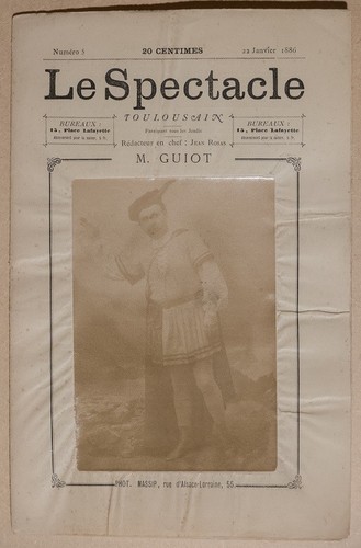 1885-1886 Le Spectacle Toulousain rare revue avec photographie albuminé TOULOUSE - Picture 5 of 6