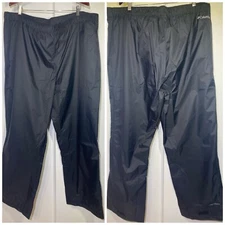 Columbia Rebel Roamer Omni-Tech Waterproof  Men’s Black Rain Pants  3X TALL NEW!