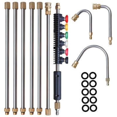 #ad Pressure Washer Extension Wand 10 Pack Power Washer Lance with 5 Atomization ... $32.42
