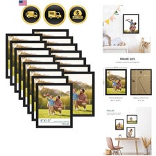 Classic Black Picture Frame Set of 15 - 8x10