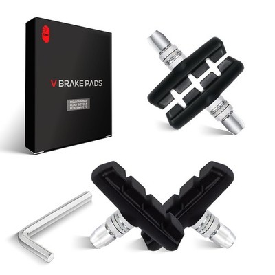 2 Pairs Bicycle V-Brake Pads, Bike 55mm V Brake Blocks Set, Cantilever Brake ...